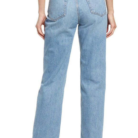 rag & bone - Alex High-Rise Straight Jeans - light blue wash - Picture 2 of 7